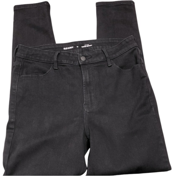 Old navy jeans size 10 high rise super skinny - Picture 1 of 8